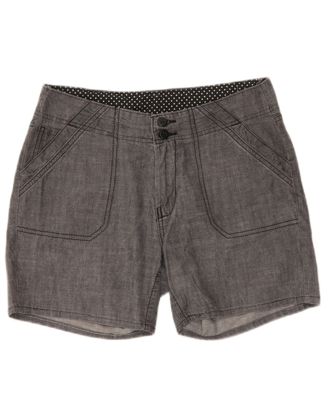 Pantaloncini chino da donna MARKS & SPENCER UK 12 medi W30 cotone nero