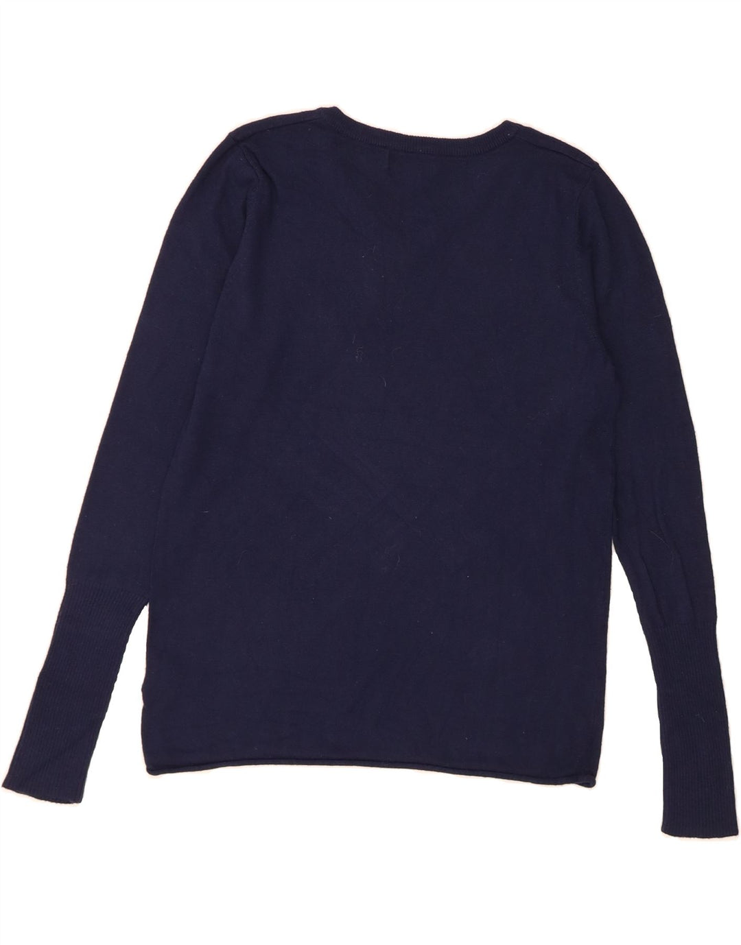 MOSSIMO Womens V-Neck Jumper Sweater UK 18 XL Navy Blue Nylon Vintage Mossimo and Second-Hand Mossimo from Messina Hembry 