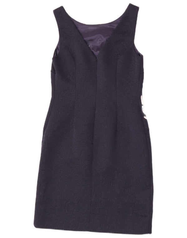 Abito tubino senza maniche da donna Monsoon UK 10 Piccolo blu navy floreale