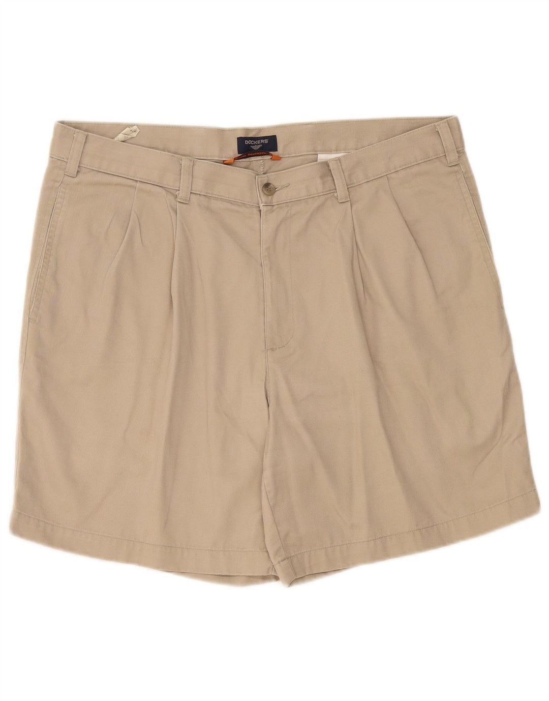 Pantaloncini chino con ancoraggio da uomo Dockers W36 Large in cotone beige