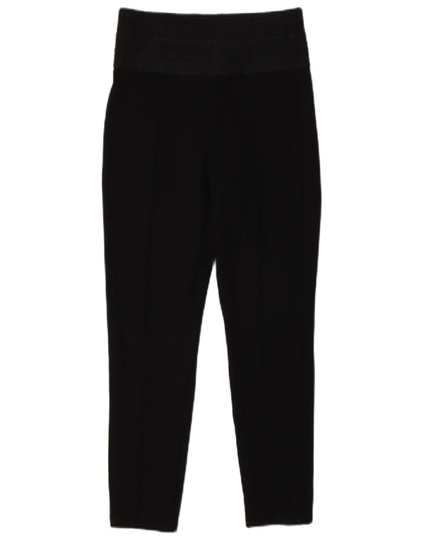 Leggings corti da donna Zara UK 8 piccoli a spina di pesce neri