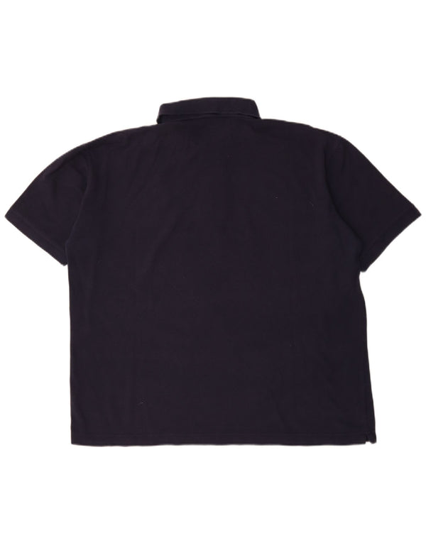 Polo Kappa da uomo XL in cotone blu navy