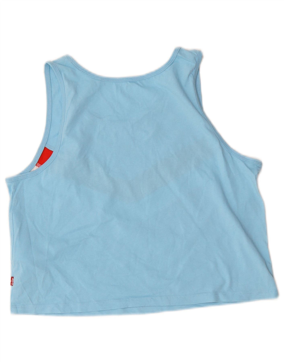 Levi's - Canottiera corta da donna, taglia UK 10, piccola, in cotone color block blu