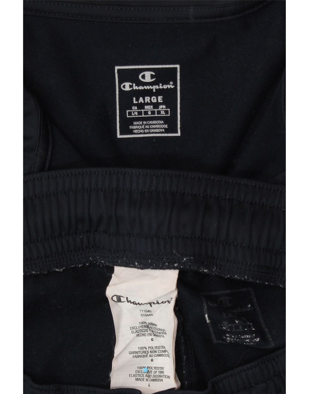Tuta intera da donna con grafica Champion UK 16 Large in poliestere blu navy