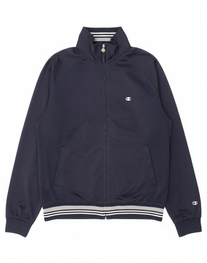 CHAMPION Mens Tracksuit Top Jacket Large Navy Blue
