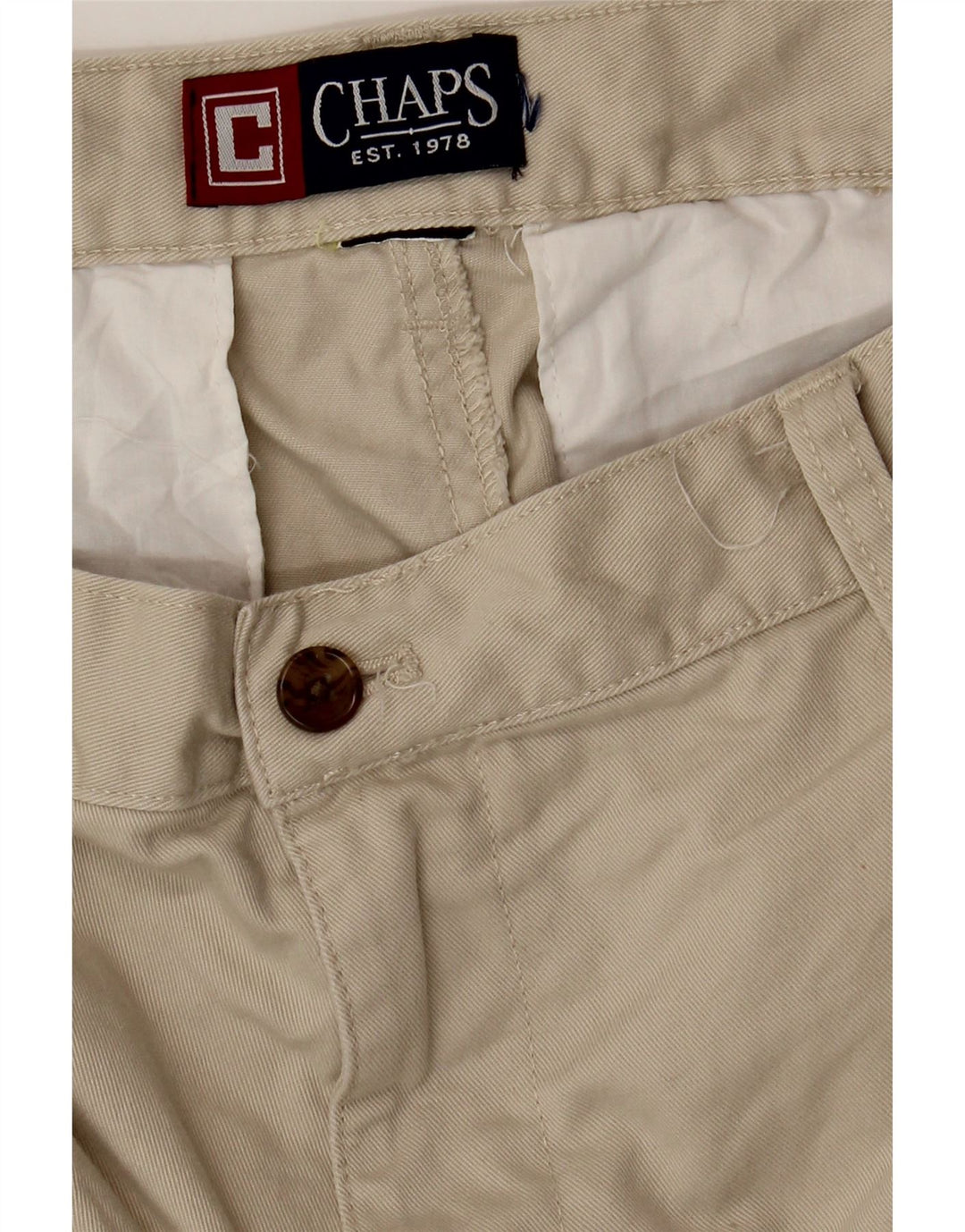 Pantaloncini chino da uomo Chaps W34 Large Beige