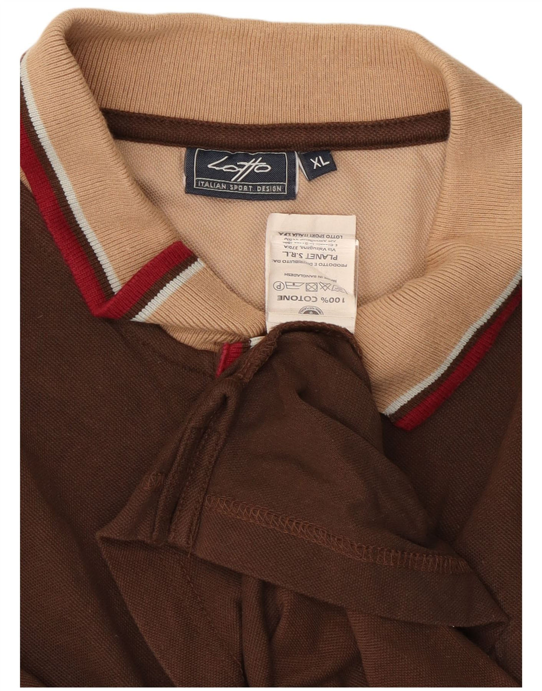 Polo da uomo Lotto XL Marrone