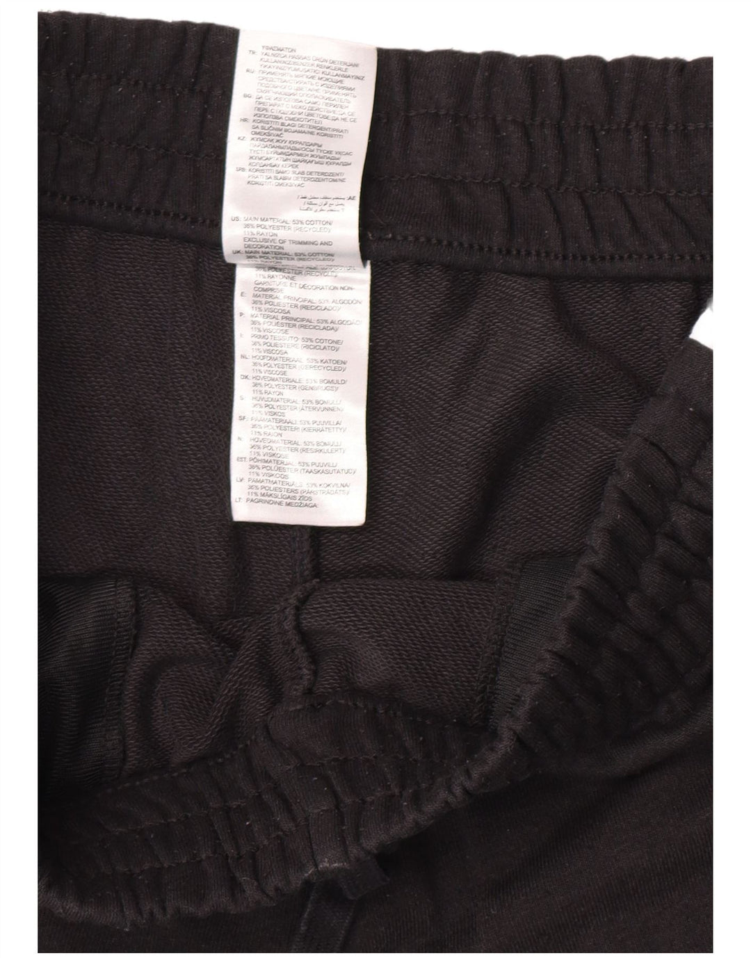 Pantaloni da tuta da uomo Adidas Joggers grandi in cotone nero