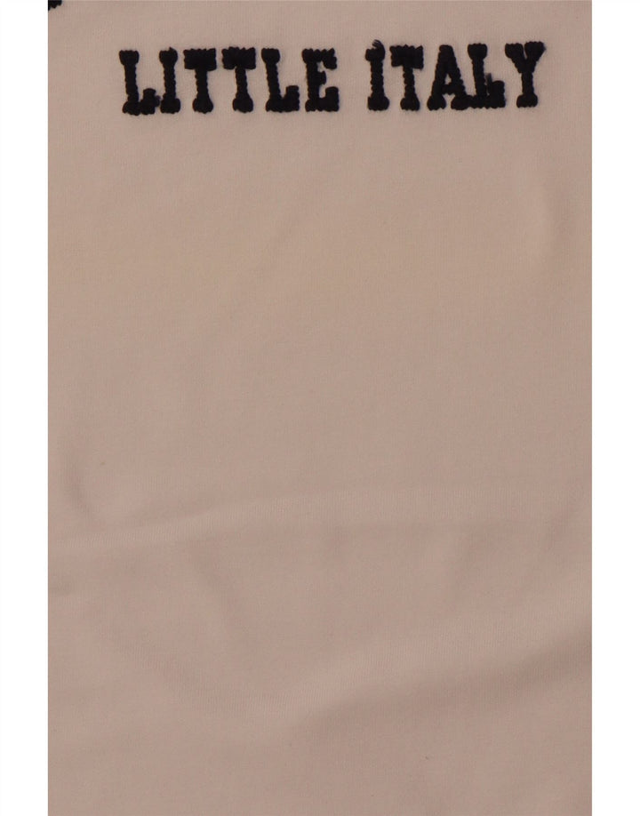 FRED MELLO T-shirt grafica da uomo grande in cotone bianco