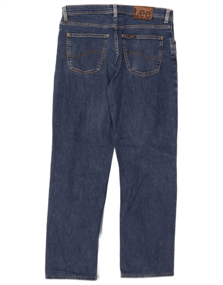 Jeans dritti da uomo Lee Brooklyn W34 L28 cotone blu
