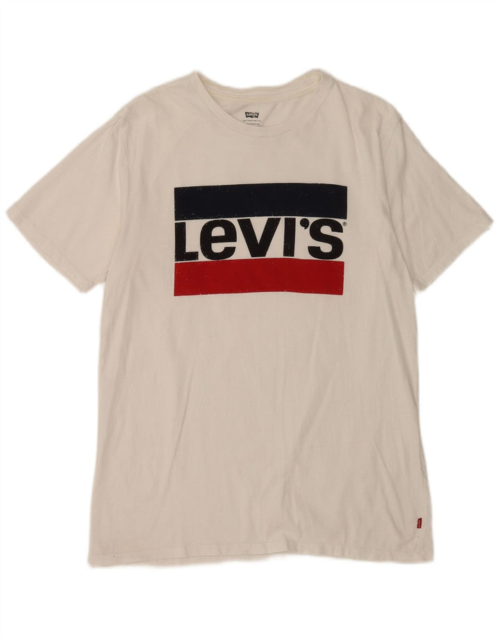 T-shirt grafica da uomo Levi's Top bianca media