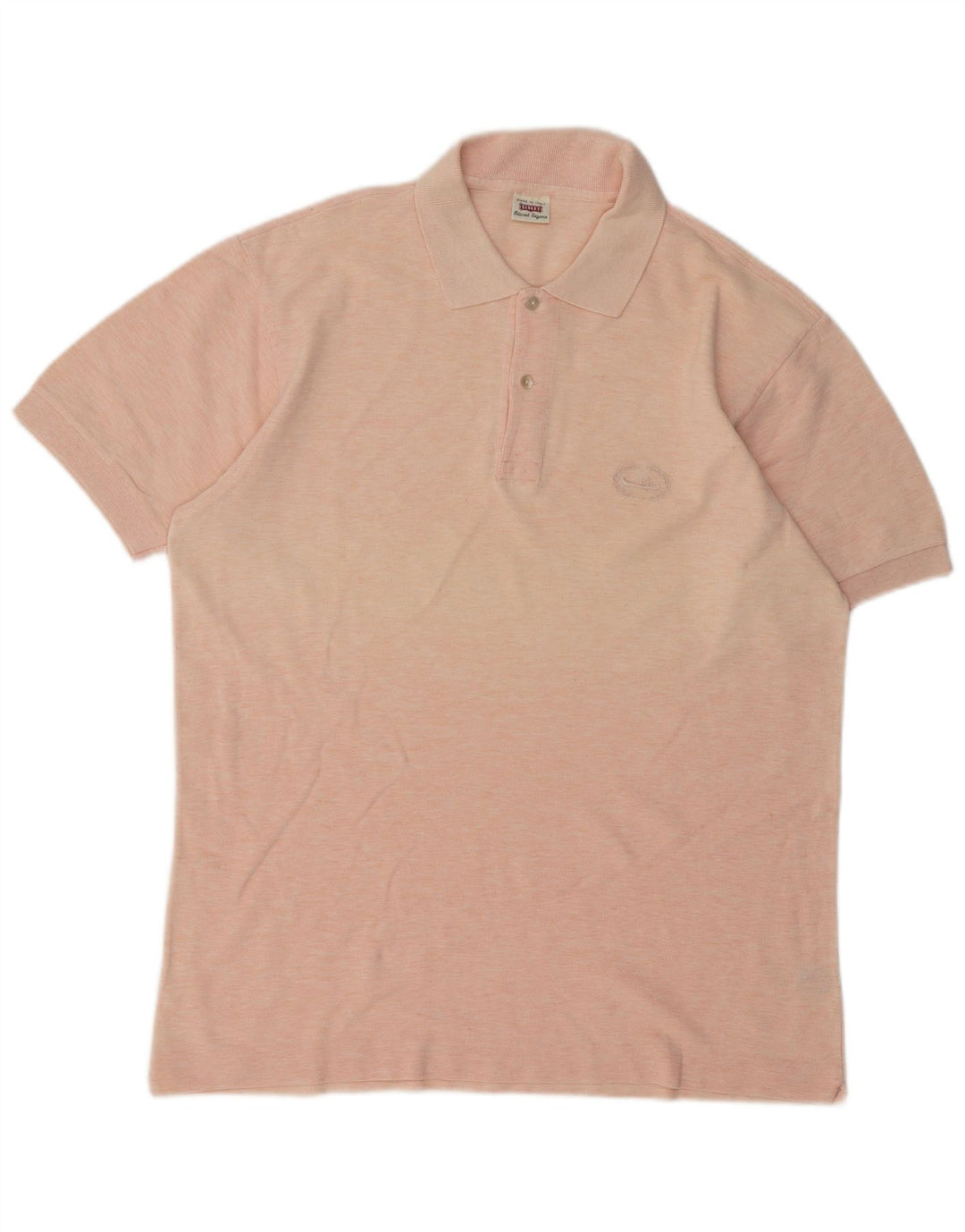 Polo da uomo Sisley grande in cotone screziato rosa