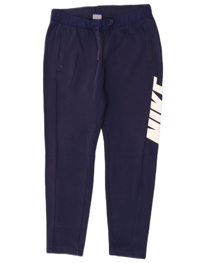 Pantaloni da tuta grafica Nike da uomo piccoli in cotone blu