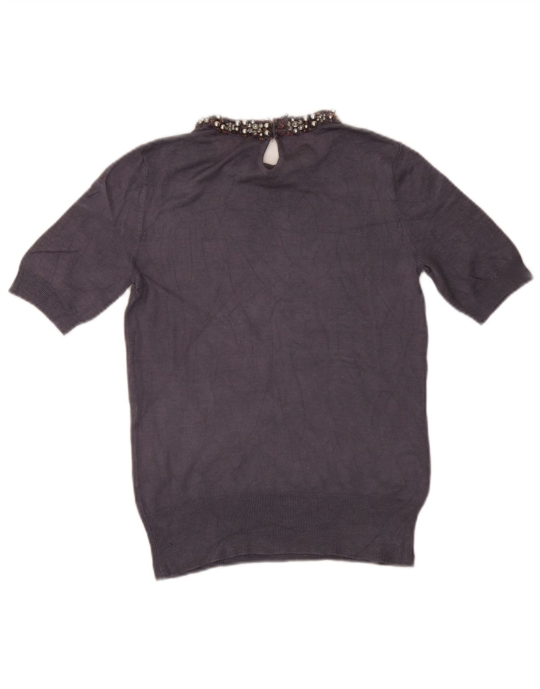 Top in camicetta da donna Zara UK 12 blu navy medio