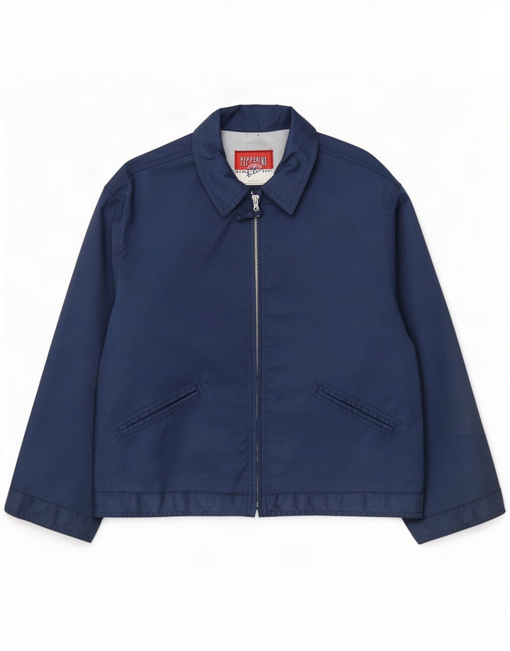 Giubbotto bomber da donna vintage UK 14 medio blu navy
