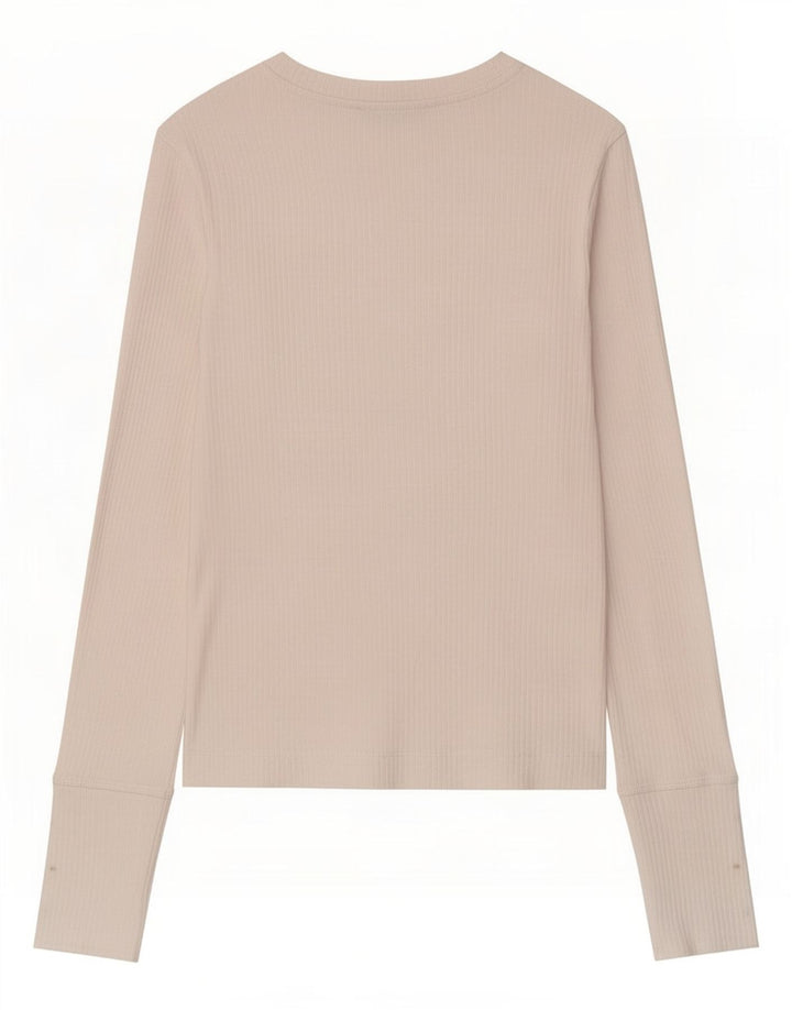 Top corto da donna Zara a maniche lunghe UK 8 Small bianco