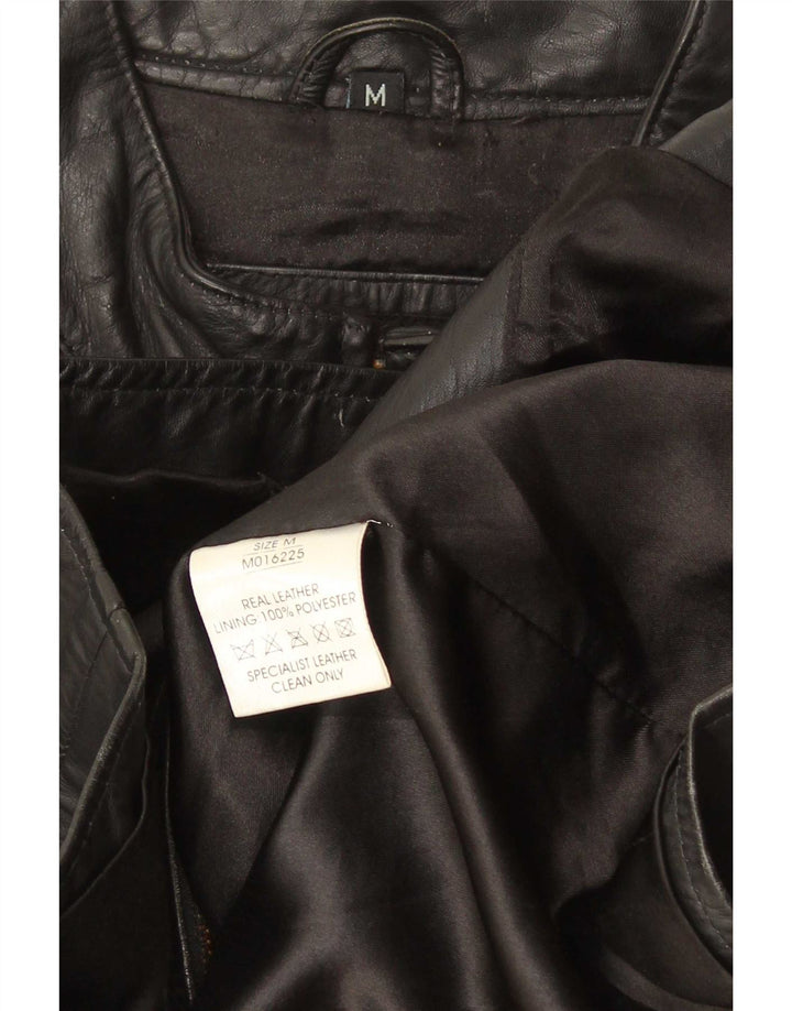 Giacca in pelle da uomo Lee Cooper UK 38 media a righe nere