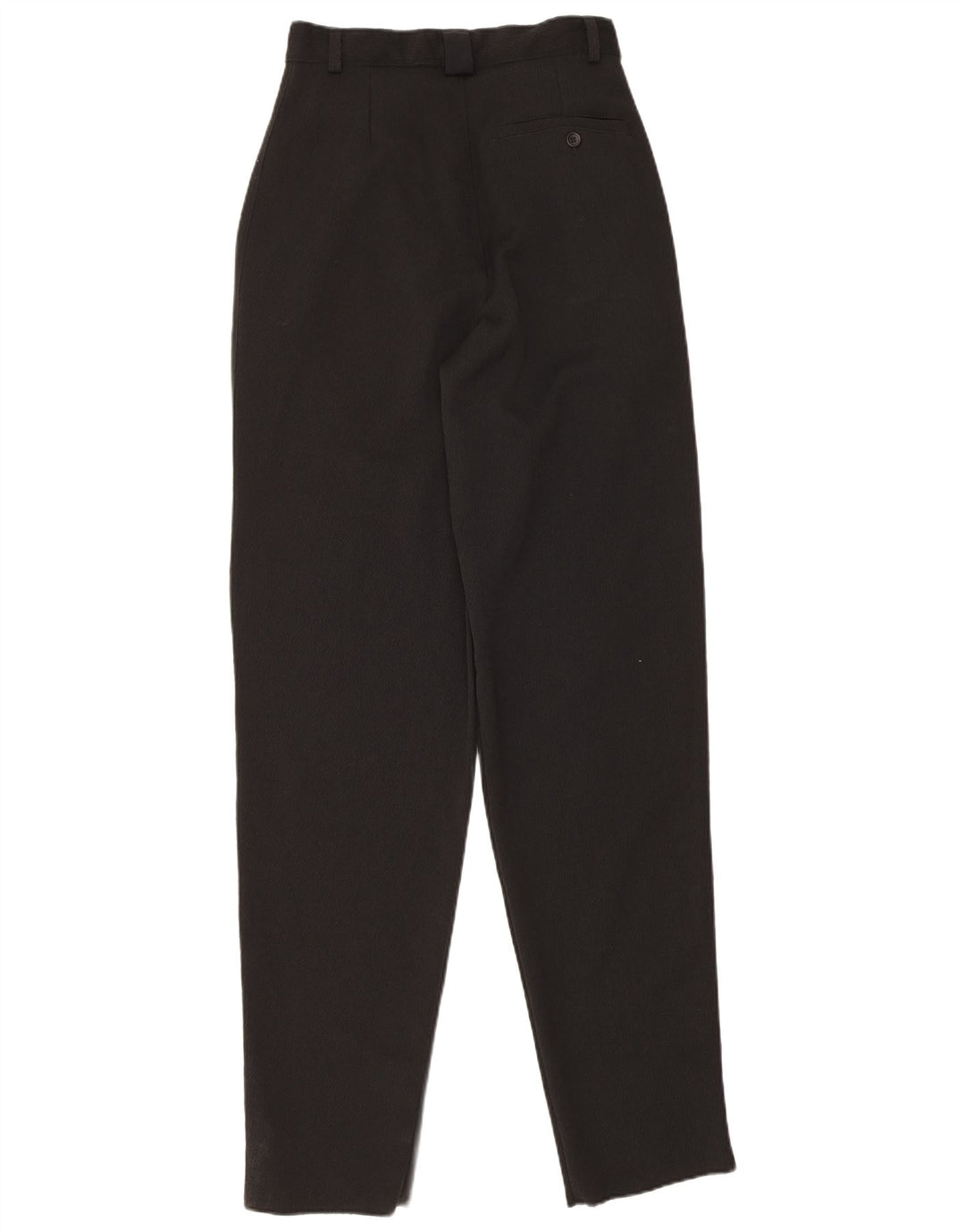 Pantaloni da abito vintage da donna con pedge IT 44 medio W26 L35 poliestere nero