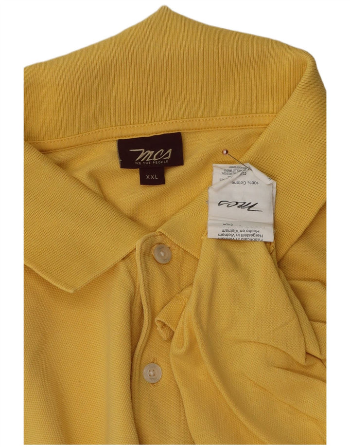 Polo da uomo Marlboro Classics 2XL in cotone giallo