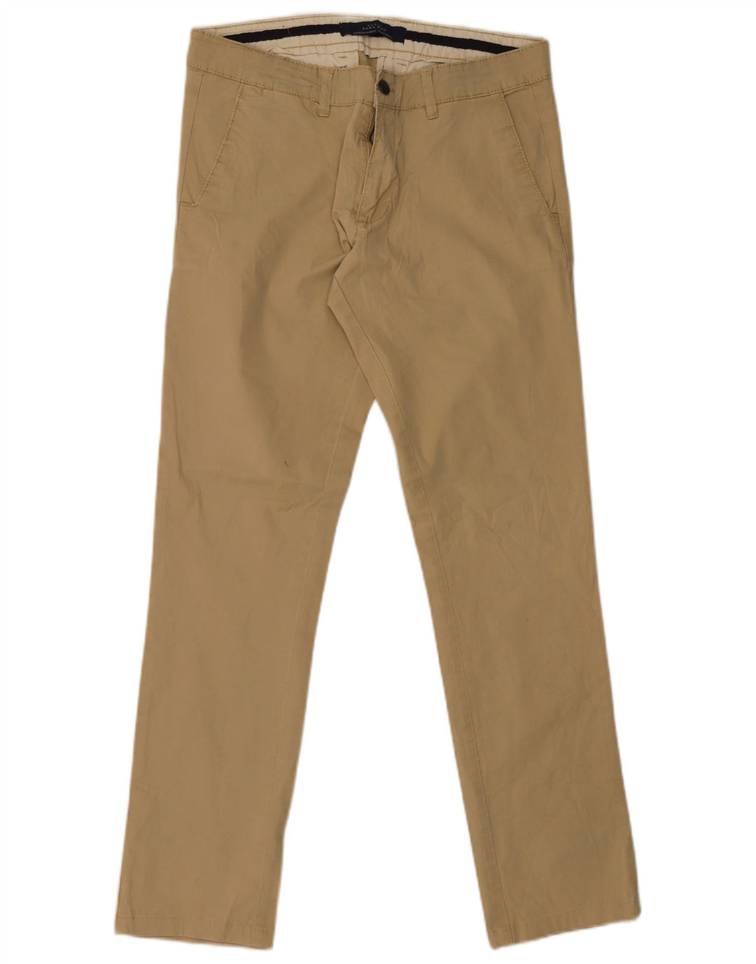 Pantaloni chino slim da uomo Zara EU 40 medi W34 L32 Beige