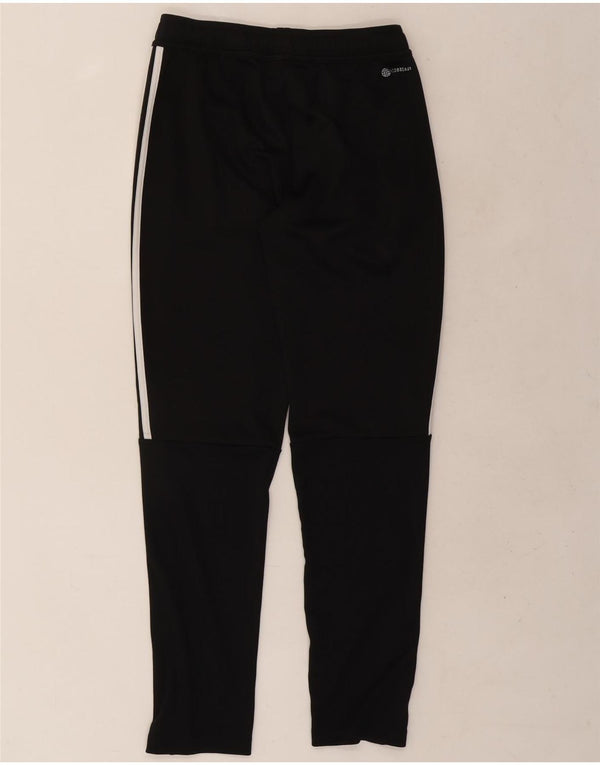 Pantaloni della tuta Adidas Aeroready da ragazzo 13-14 anni in poliestere nero