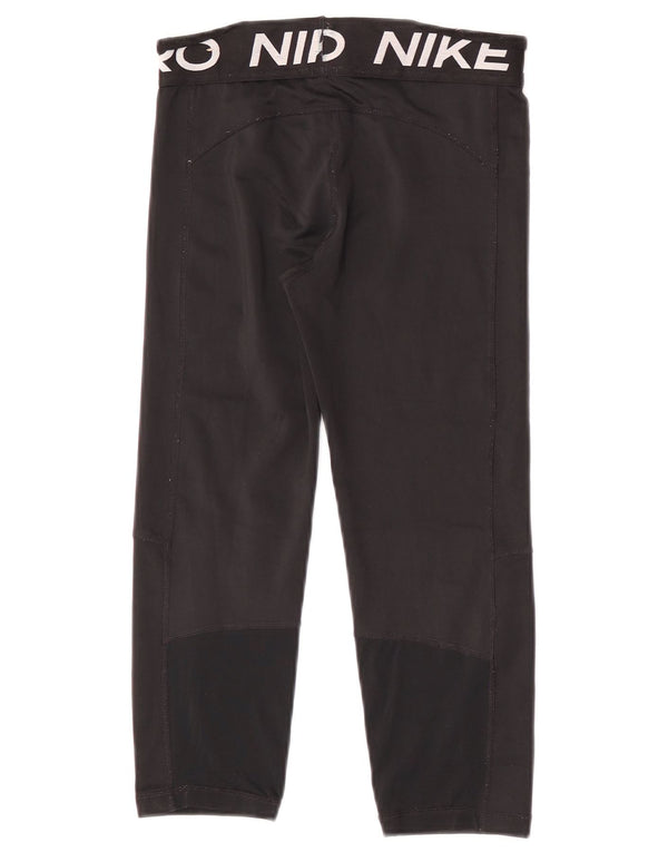 Leggings Capri con grafica Dri Fit per ragazze Nike 12-13 anni, grande poliestere nero