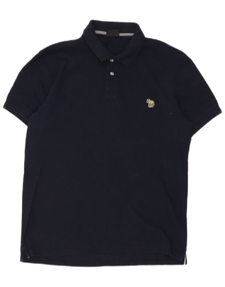 Polo da uomo Paul Smith in cotone blu navy medio
