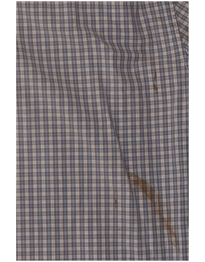 Camicia Levi's da uomo slim fit a maniche corte XL blu a quadretti