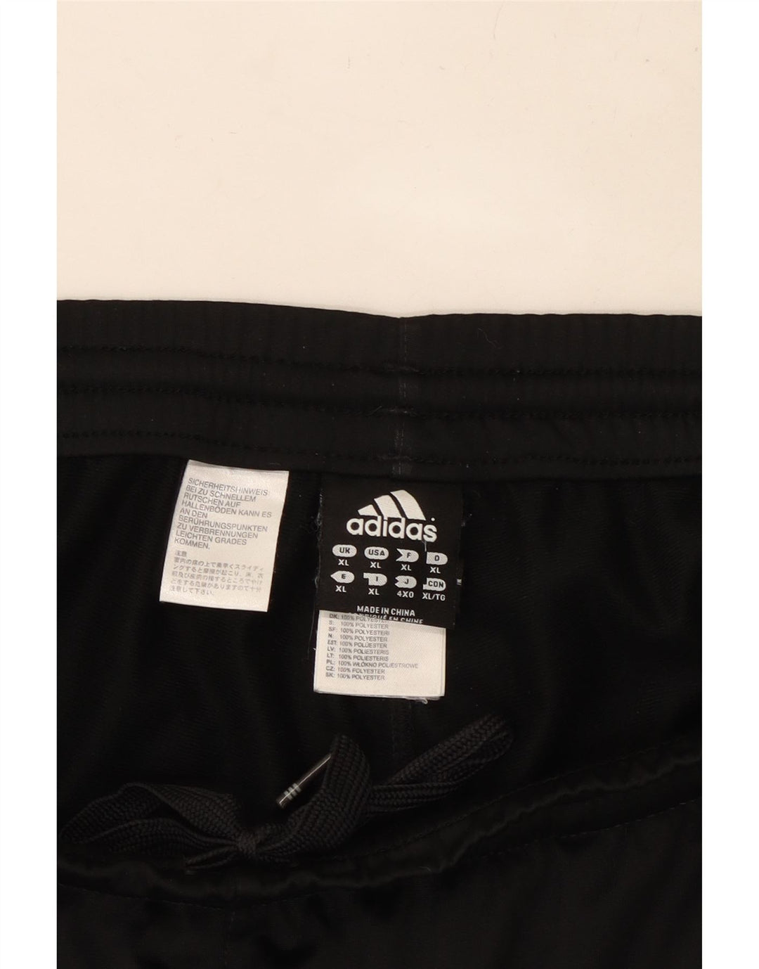 Pantaloni da tuta da uomo ADIDAS XL poliestere nero