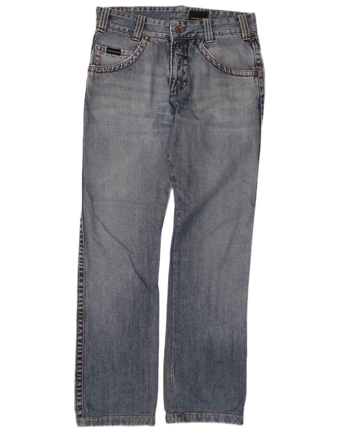 Jeans dritti da donna Calvin Klein W32 L31 Blu