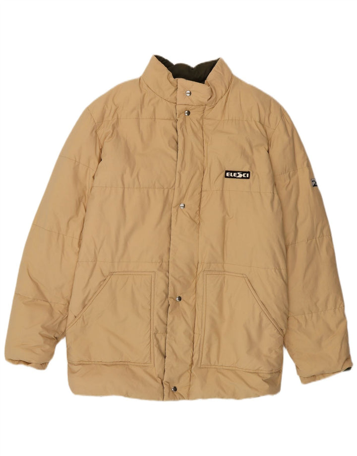 VINTAGE Mens Padded Jacket IT 50 Large Beige