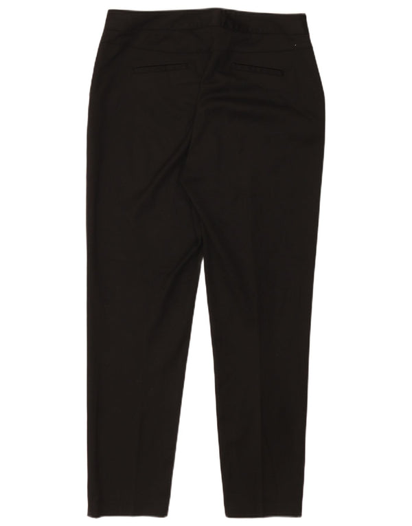Reiss Womens Slim Chino Trousers UK 12 Medium W32 L28 Black Polyester
