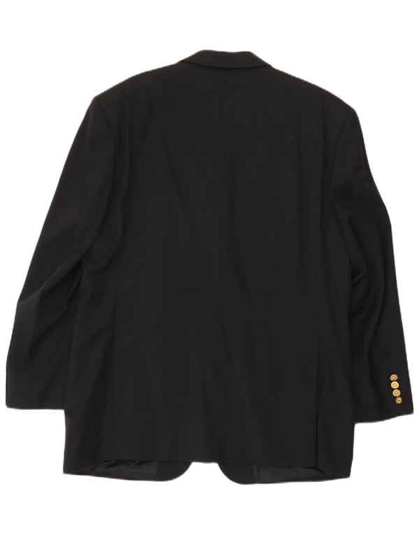 Giacca blazer da uomo a 3 bottoni Yves Saint Laurent UK 42 XL Blu navy in lana vergine