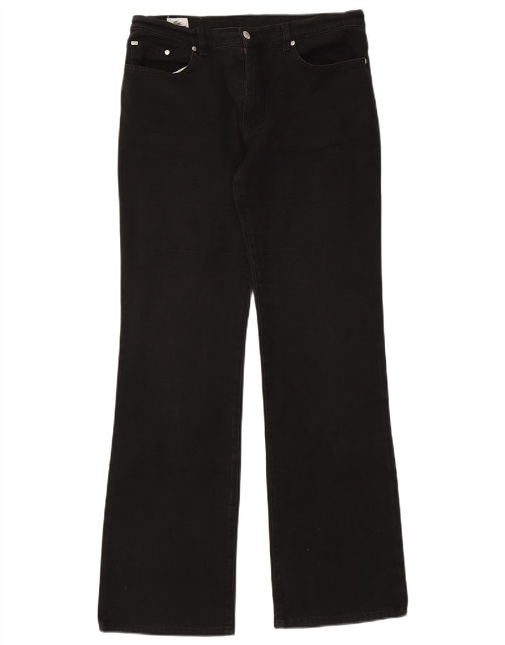 Jeans bootcut da donna Lacoste taglia 44 grande W36 L33 cotone nero