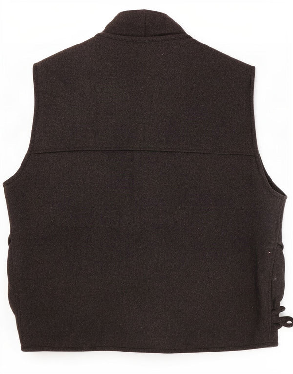 James Dillon Mens Utility Gilet UK 38 Medium Grey Nylon