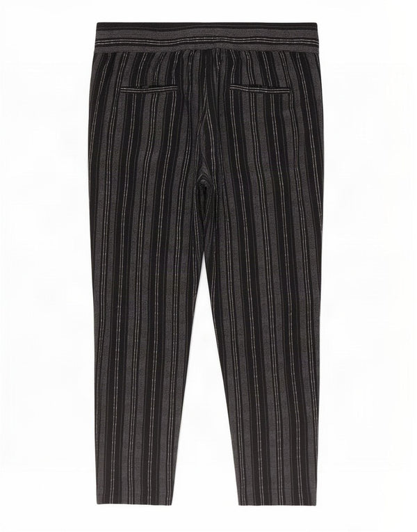 Pantaloni corti da donna Marks & Spencer UK 16 Large W36 L25 a righe nere