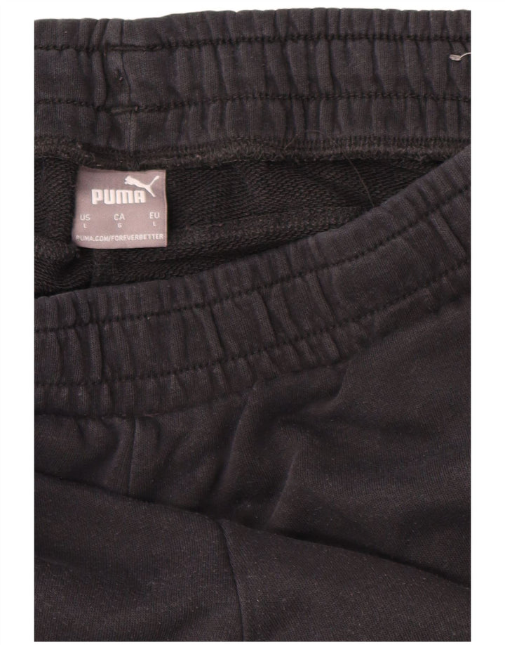 Puma Pantaloni da tuta da uomo con grafica corta Joggers Large Neri