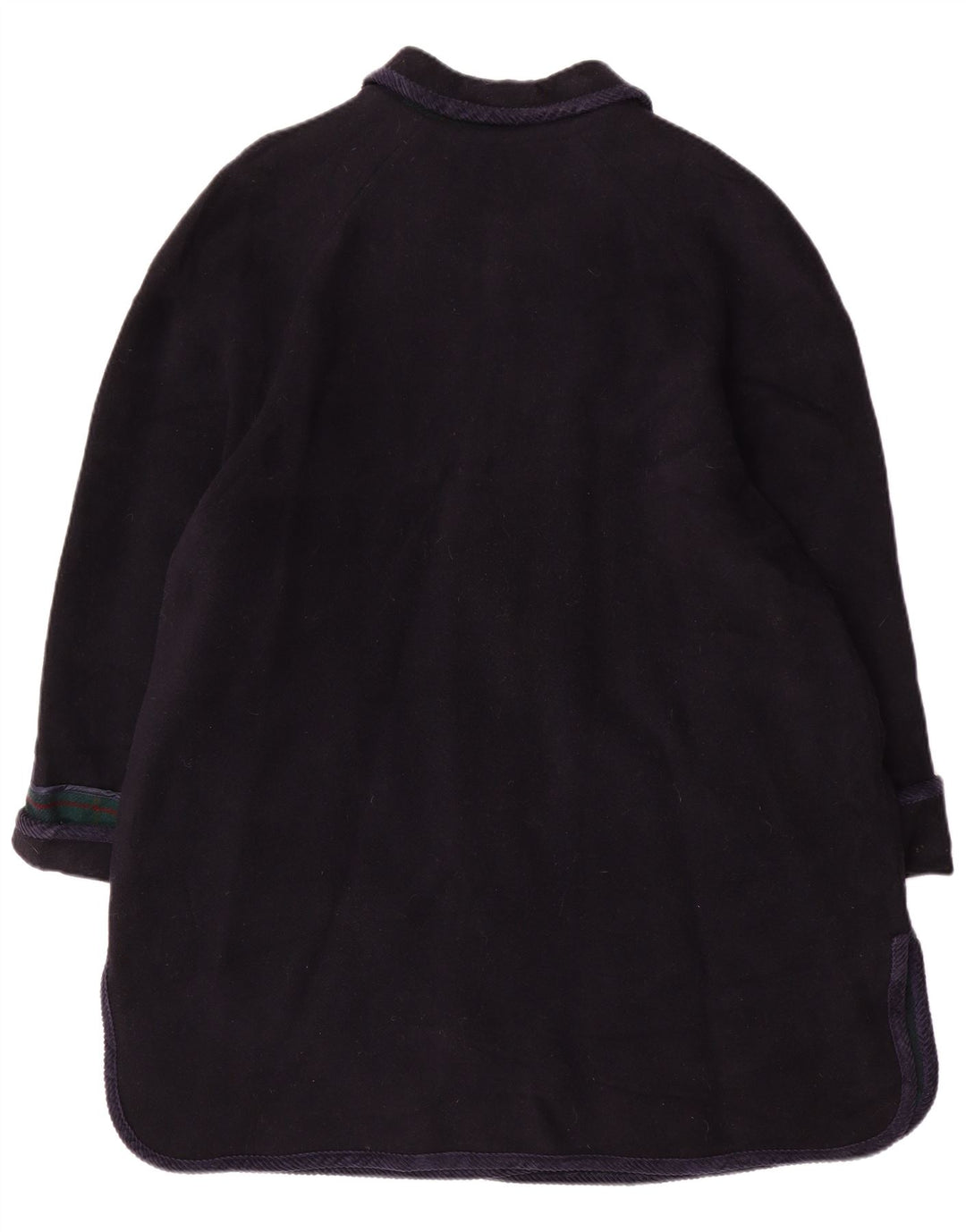 Soprabito vintage da donna UK 20 2XL in lana blu navy