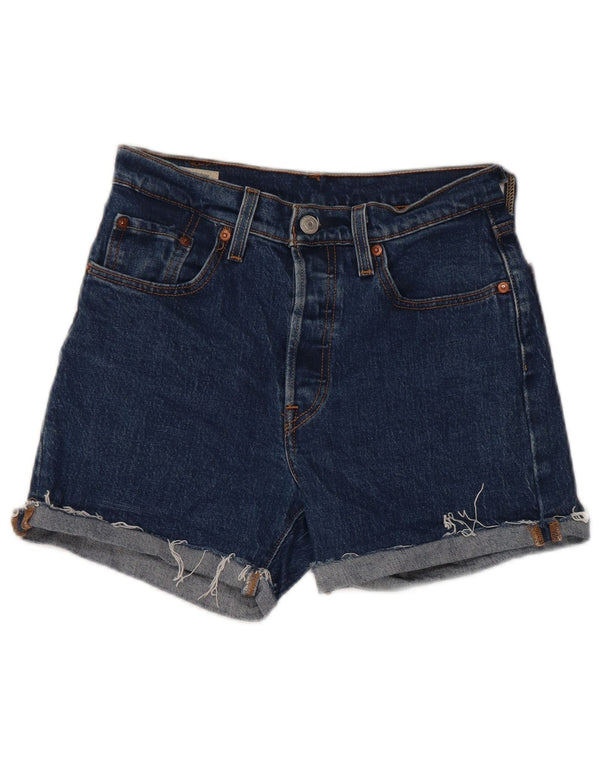 Pantaloncini di jeans Levi's 501 da donna W25 XS in cotone blu