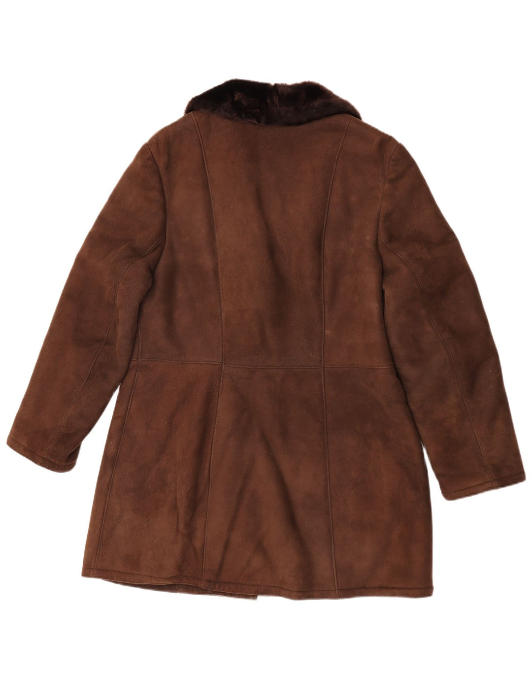 Cappotto in shearling da donna BWS EU 44 XL Marrone