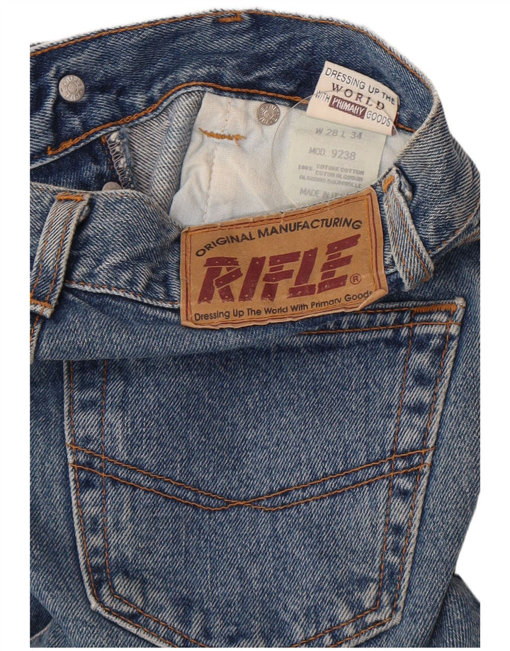 Jeans dritti da donna Rifle W28 L34 cotone blu