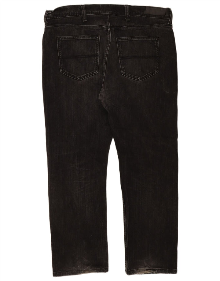Jeans dritti regolari da uomo Marks & Spencer W38 L29 cotone nero