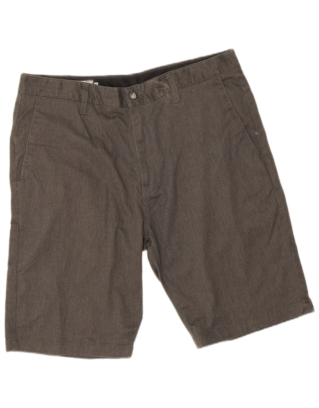 Pantaloncini chino da uomo Volcom W36 grandi in cotone grigio