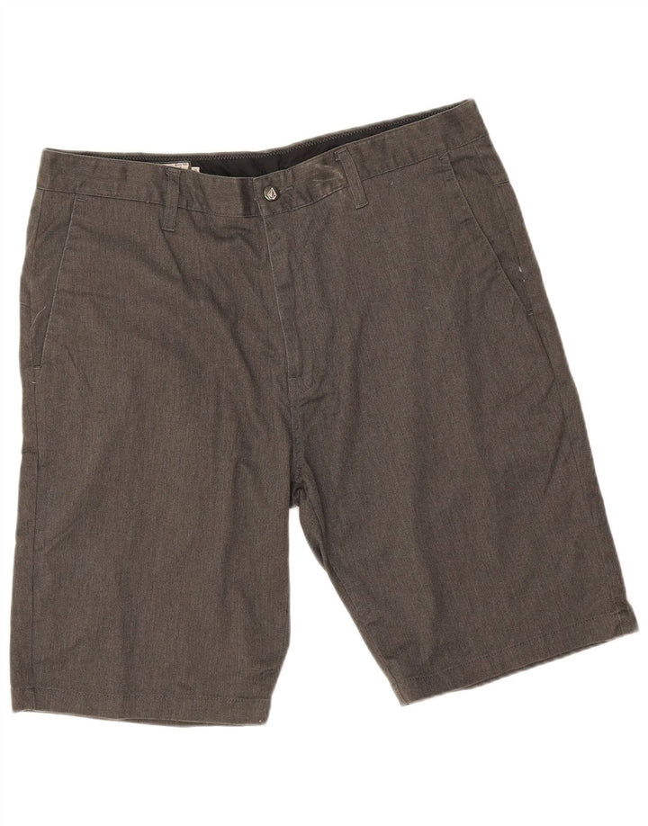Pantaloncini chino da uomo Volcom W36 grandi in cotone grigio