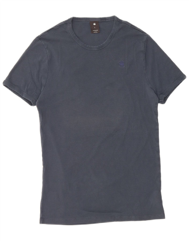 T-shirt da uomo G-Star Top grande in cotone blu navy