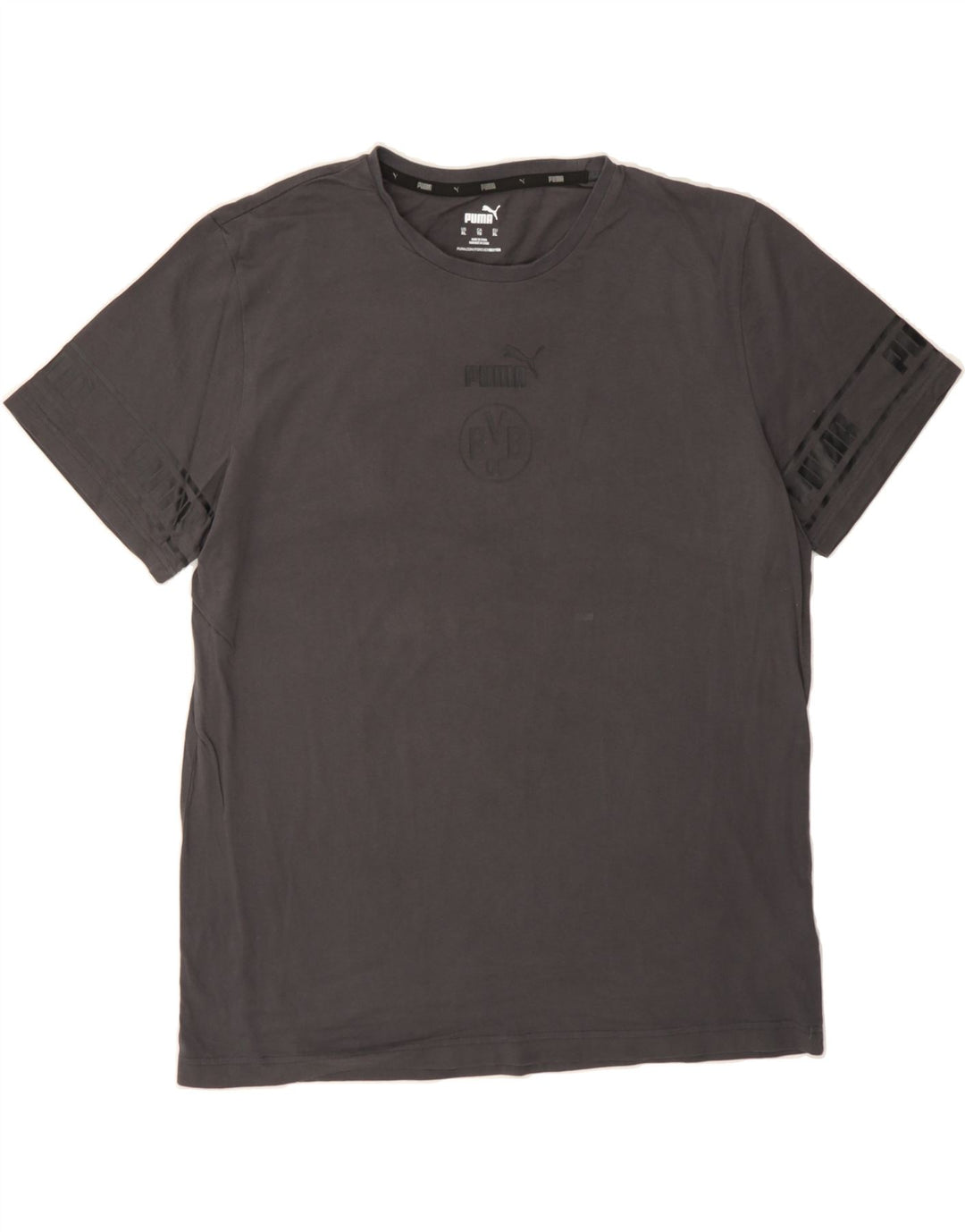 PUMA Mens Graphic T-Shirt Top XL Grey Cotton Vintage Puma and Second-Hand Puma from Messina Hembry 