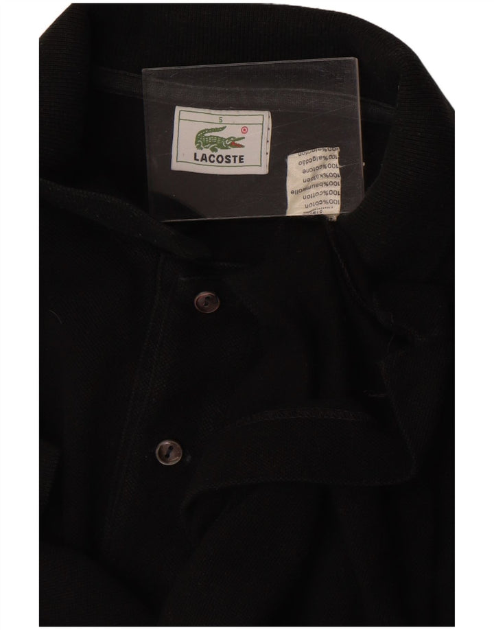 Polo da uomo Lacoste taglia 5 grande in cotone nero