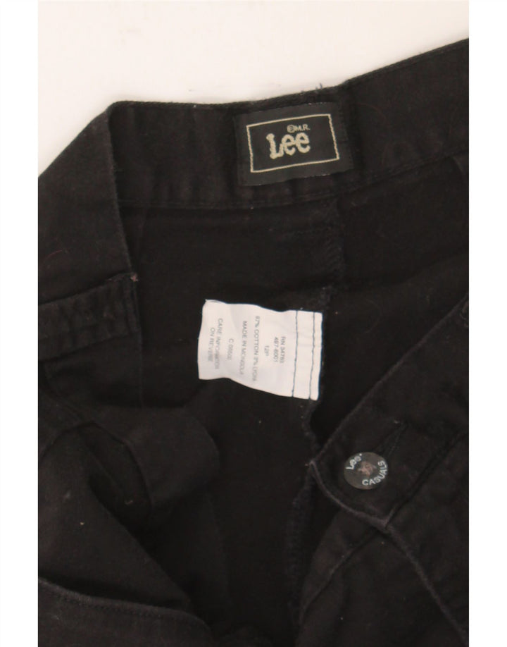 LEE Womens Chino Shorts US 12 Large W30  Black Cotton Vintage Lee and Second-Hand Lee from Messina Hembry 