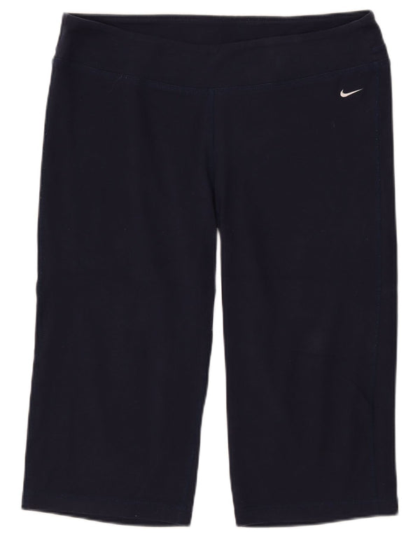 Pantaloncini sportivi da donna NIKE Dri Fit Graphic Bermuda UK 16 Large Blu Navy