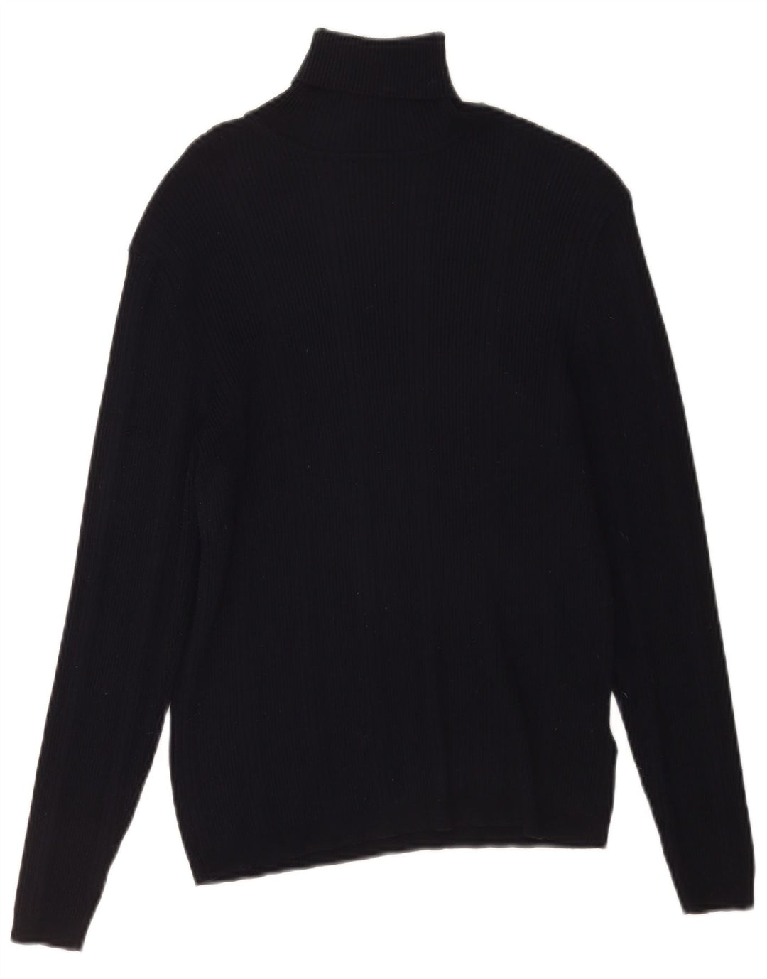 Maglione maglione a collo alto da donna Marks & Spencer UK 12 medio blu navy